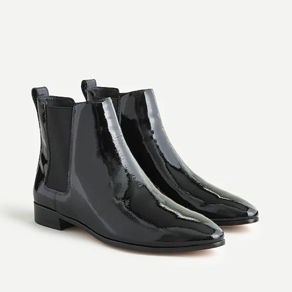 J.Crew Chelsea boots in patent leather